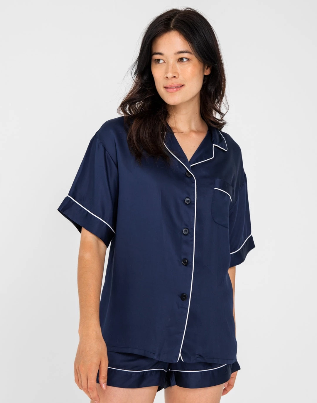 Best deal ❤️ Ettitude 👩 women Sateen Short Sleeve PJ 👕 Shirt 🛒 6 Best deal ❤️ Ettitude 👩 women Sateen Short Sleeve PJ 👕 Shirt 🛒 - Image 4