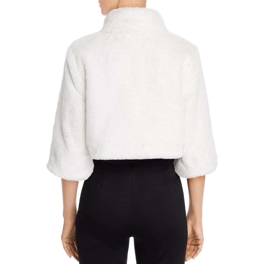 Coupon 🥰 Laundry by Shelli Segal 👩 Womens Faux Fur 👗 Dressy Bolero 😀 4 Coupon 🥰 Laundry by Shelli Segal 👩 Womens Faux Fur 👗 Dressy Bolero 😀 - Image 2