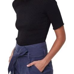 Best Sale โญ Citizens of Humanity ๐ฉ Womens Ribbed Solid Blouse ๐งจ