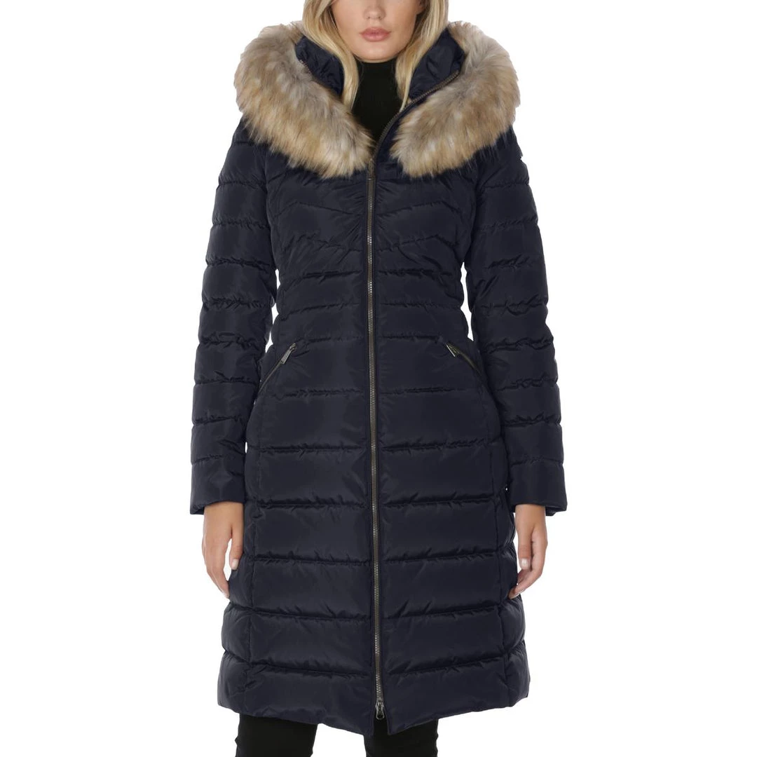 Promo 🌟 Laundry by Shelli Segal 👩 Womens Faux Fur Trim Cold Weather Parka 🧥 Coat 😀 4 Promo 🌟 Laundry by Shelli Segal 👩 Womens Faux Fur Trim Cold Weather Parka 🧥 Coat 😀 - Image 2
