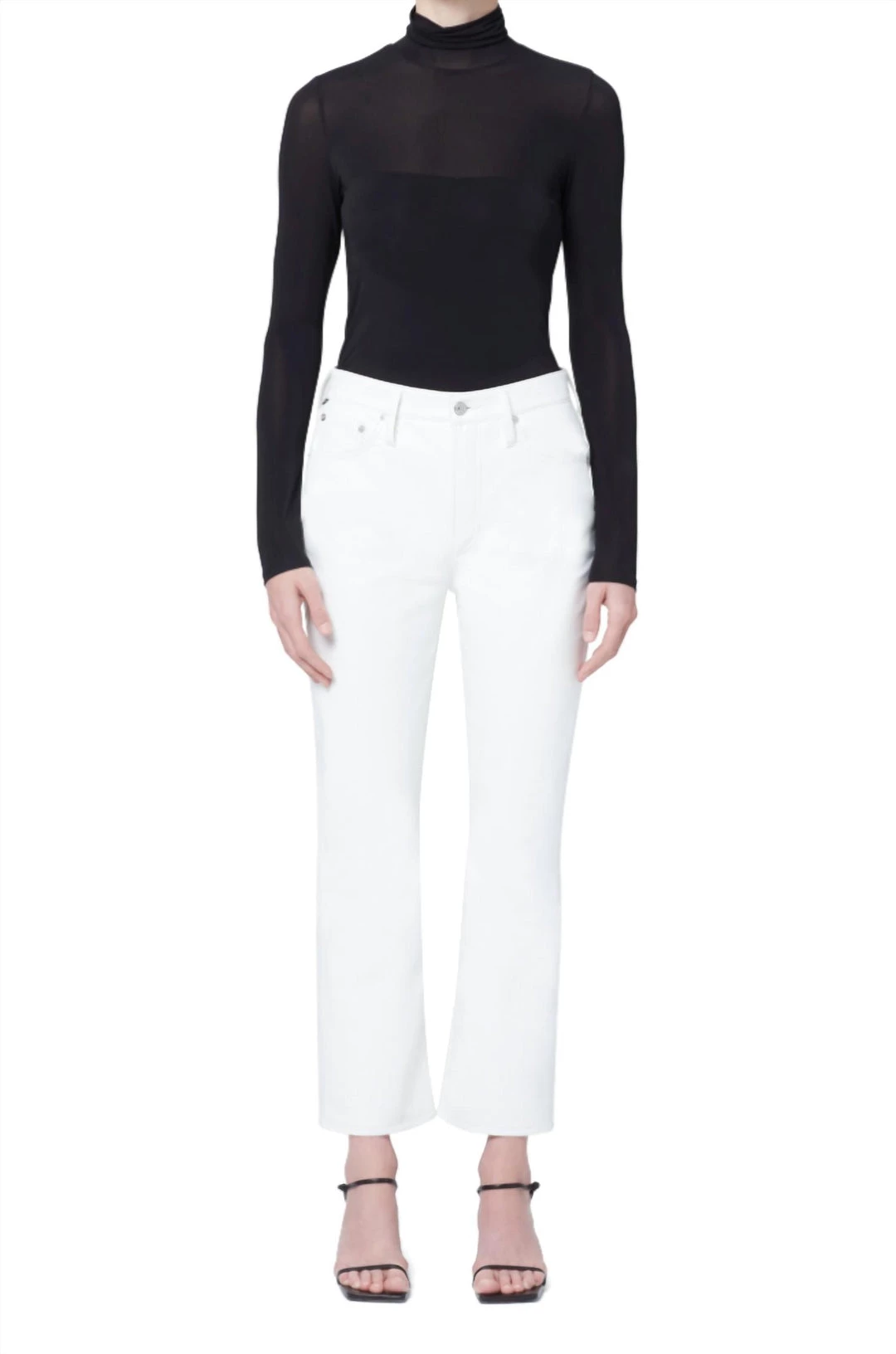 Wholesale 🔔 Citizens Of Humanity 👩 women Isola Cropped Boot In Recycled Leather Pants in Frosting 💯 6 Wholesale 🔔 Citizens Of Humanity 👩 women Isola Cropped Boot In Recycled Leather Pants in Frosting 💯 - Image 4