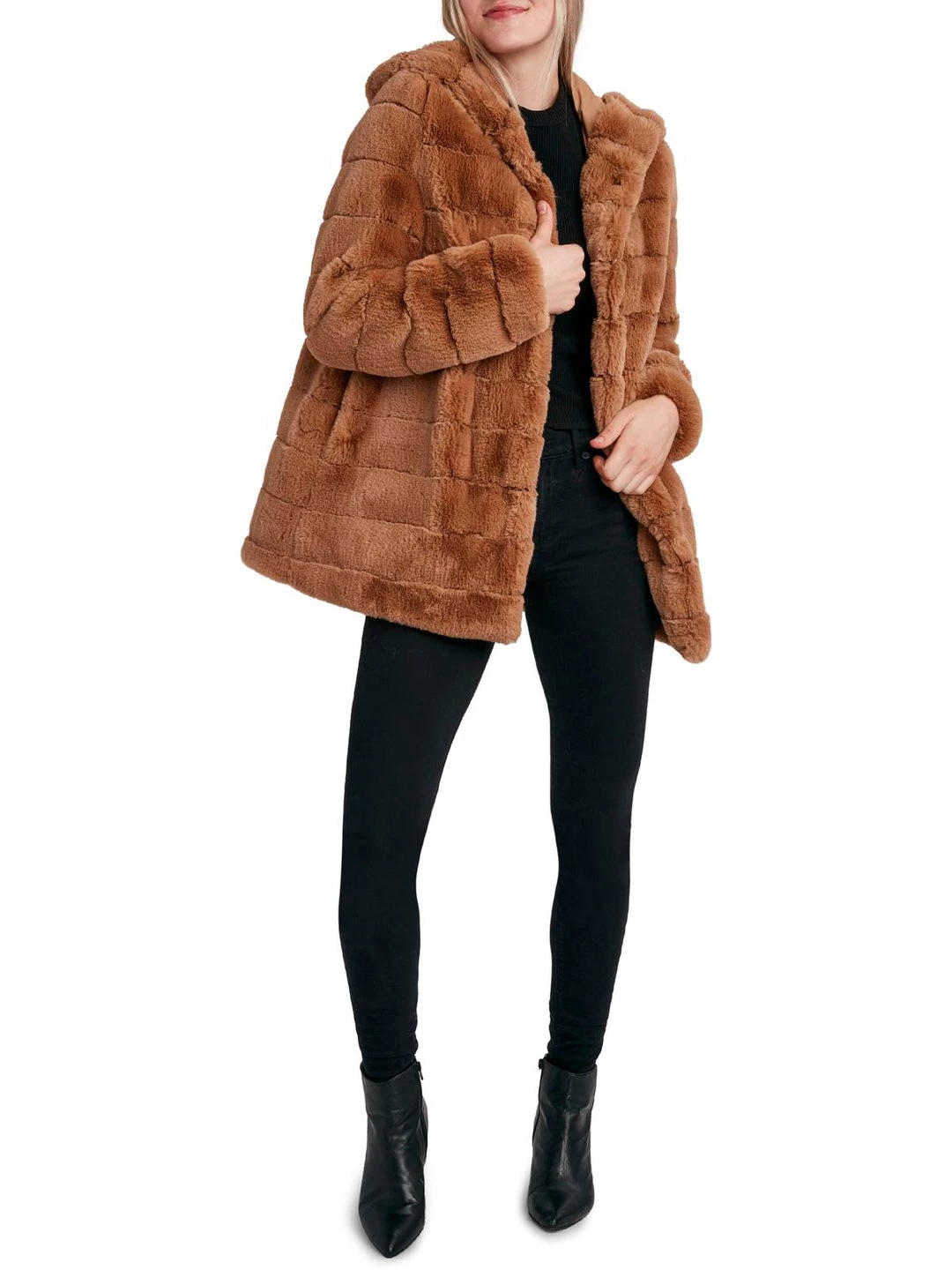 Coupon 🔥 Laundry by Shelli Segal 👩 Womens Faux Fur Hooded Faux Fur 🧥 Coat 🔔 3 Coupon 🔥 Laundry by Shelli Segal 👩 Womens Faux Fur Hooded Faux Fur 🧥 Coat 🔔