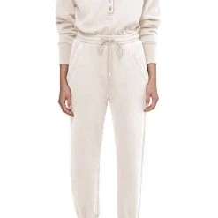 Deals 🧨 Citizens Of Humanity 👩 women Loulou Fleece Jumpsuit in Travertine 🛒
