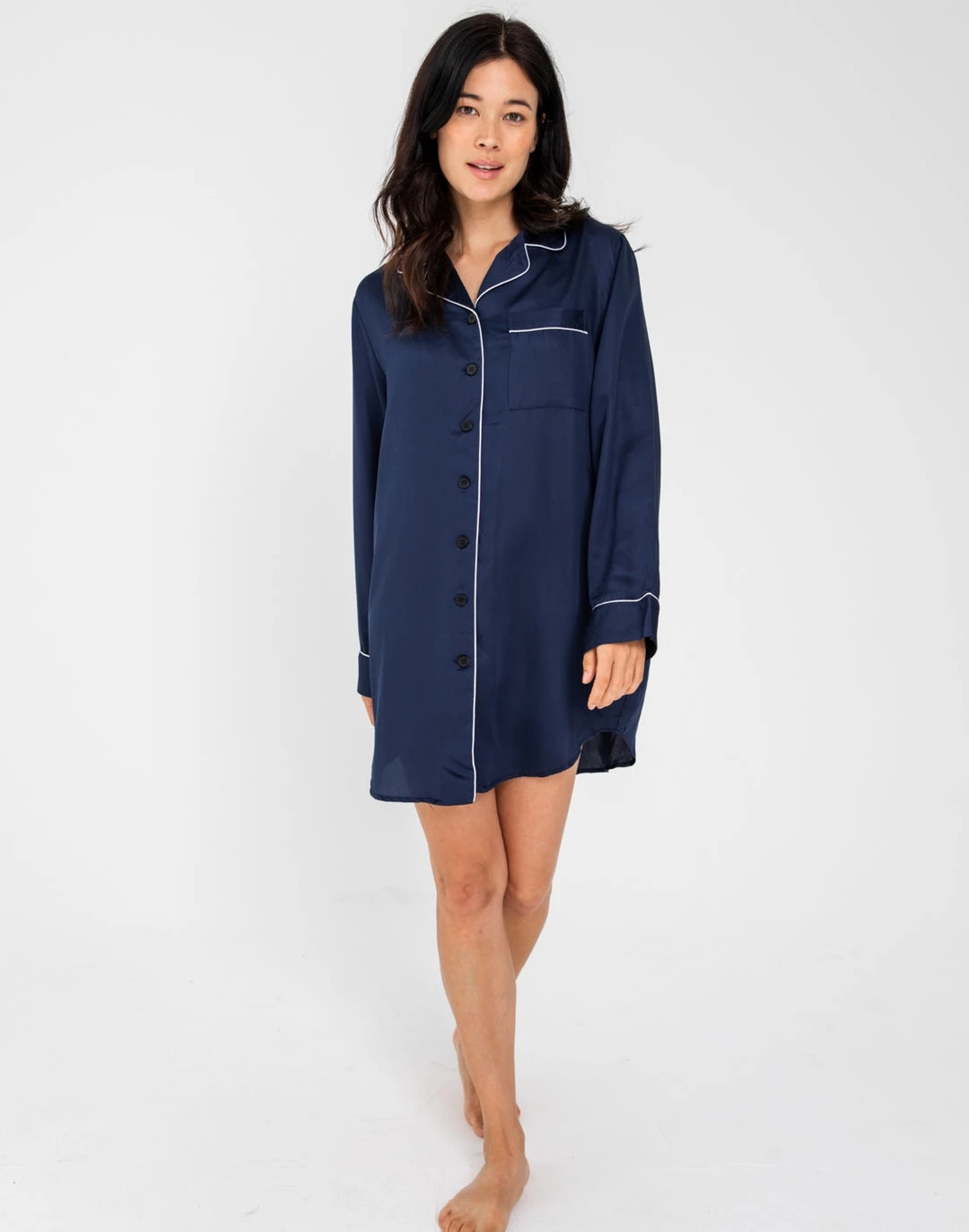 Wholesale 🔥 Ettitude 👩 women Sateen Sleep 👚 Shirt ❤️ 7 Wholesale 🔥 Ettitude 👩 women Sateen Sleep 👚 Shirt ❤️ - Image 5