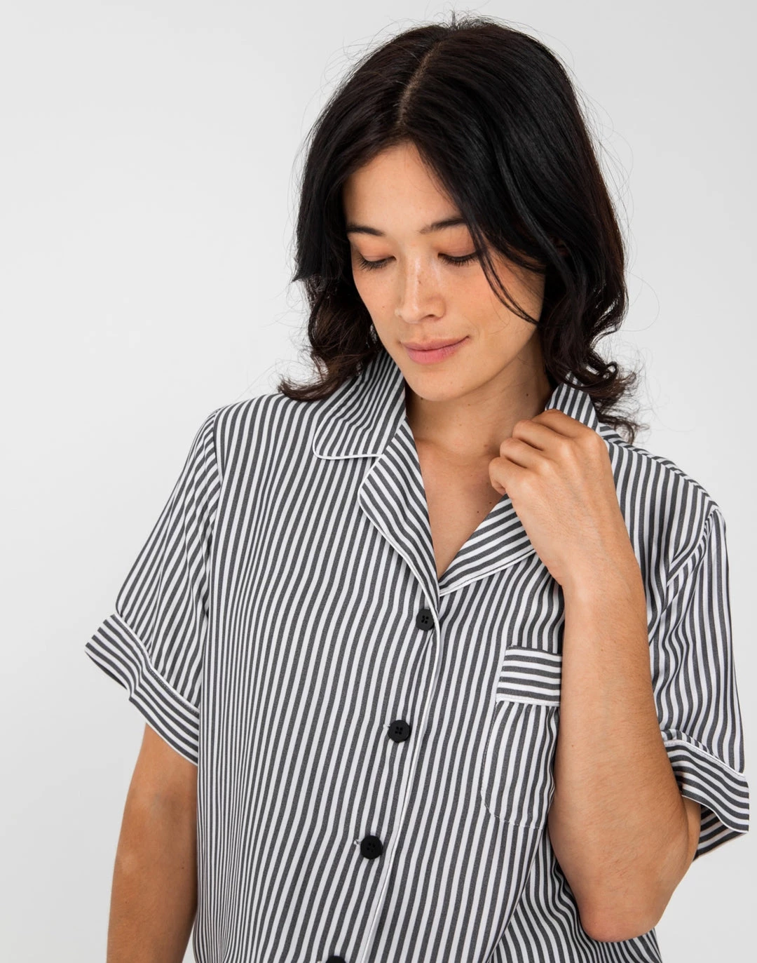 Best deal ❤️ Ettitude 👩 women Sateen Short Sleeve PJ 👕 Shirt 🛒 8 Best deal ❤️ Ettitude 👩 women Sateen Short Sleeve PJ 👕 Shirt 🛒 - Image 6