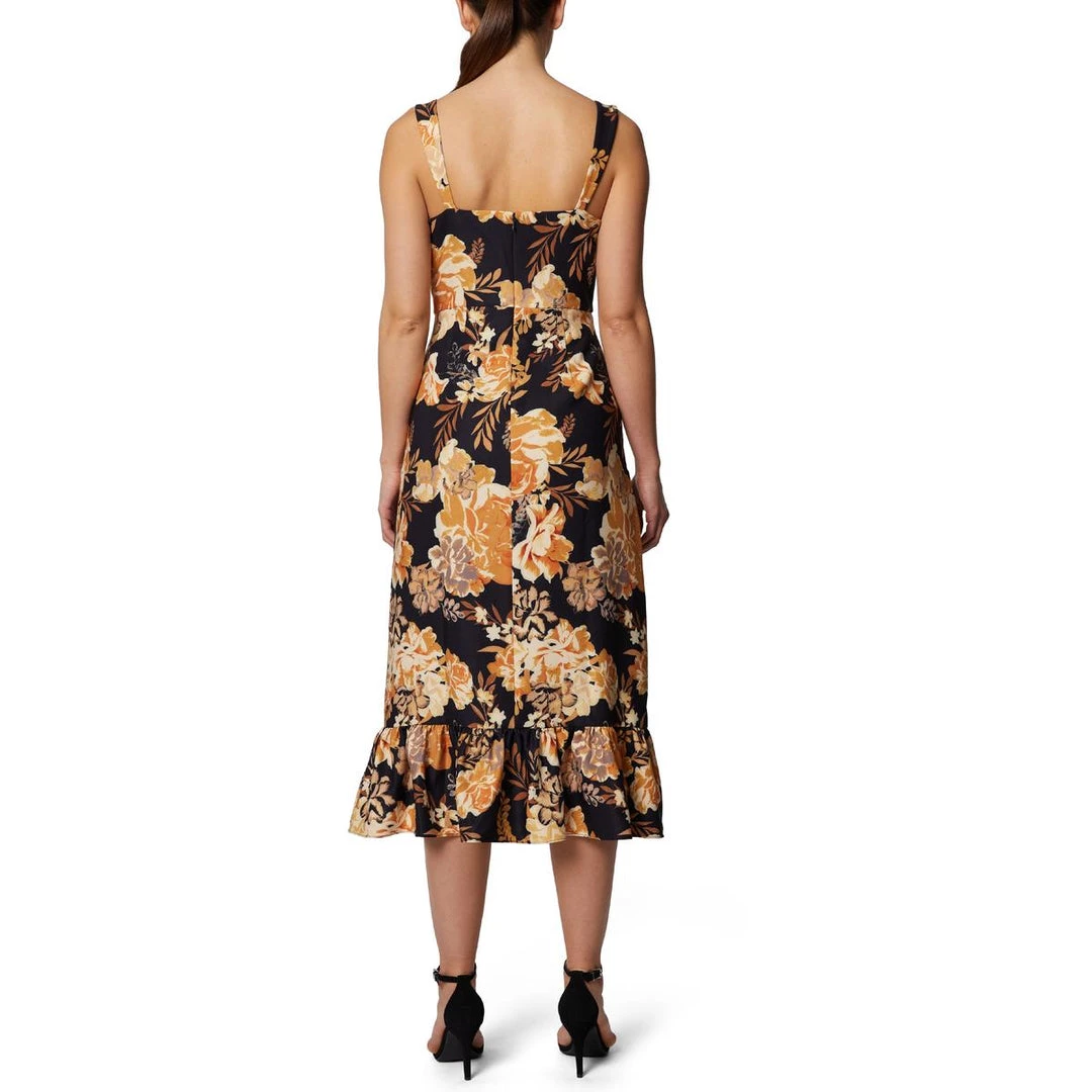 Outlet 😀 Laundry by Shelli Segal 👩 Womens Floral Sleeveless Midi 👗 Dress ❤️ 4 Outlet 😀 Laundry by Shelli Segal 👩 Womens Floral Sleeveless Midi 👗 Dress ❤️ - Image 2