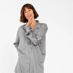 Deals 🌟 Ettitude 👩 women Sateen+ Sleep 👕 Shirt ⭐