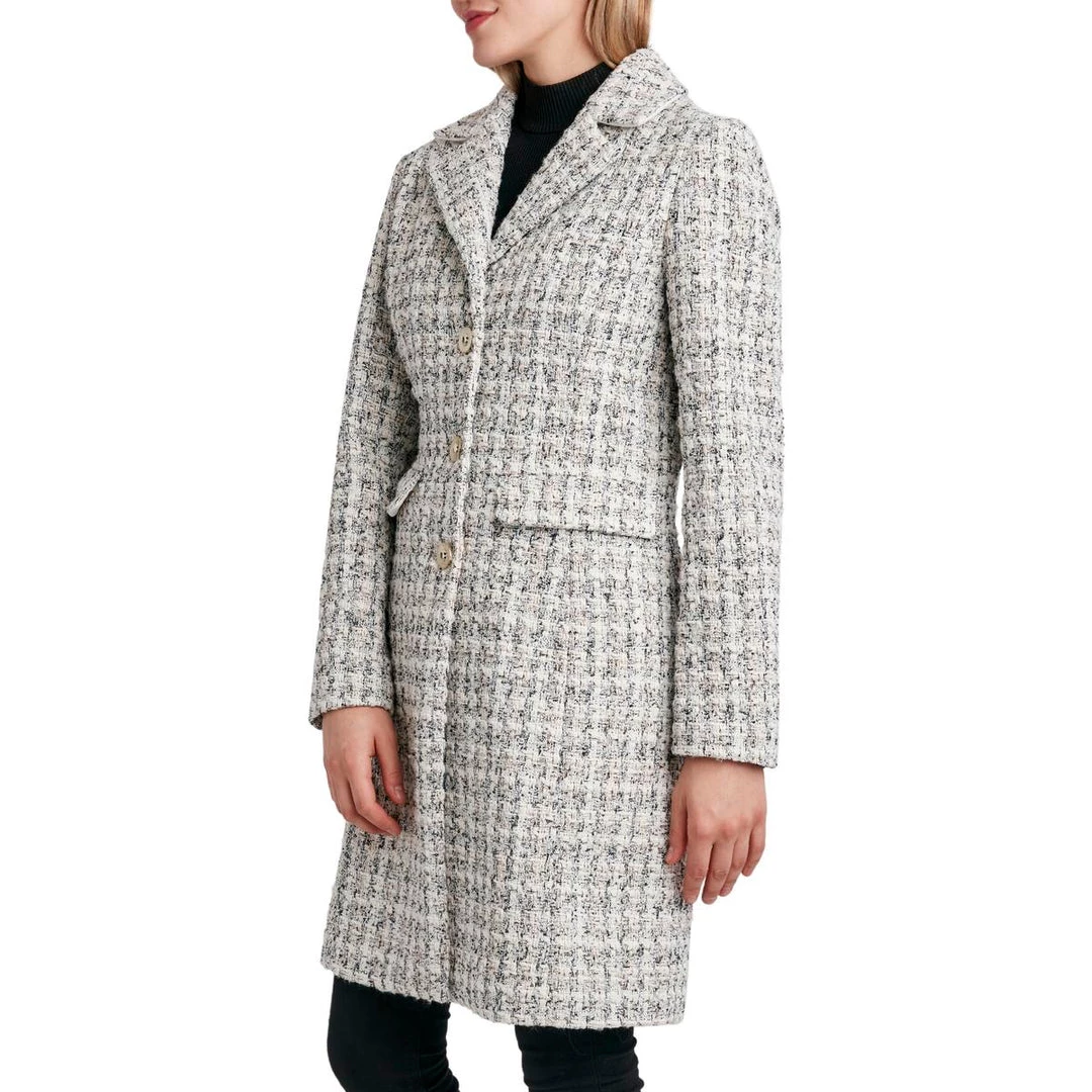 Deals ⌛ Laundry by Shelli Segal 👩 Womens Tweed Cold Weather Walker 🧥 Coat 👍 4 Deals ⌛ Laundry by Shelli Segal 👩 Womens Tweed Cold Weather Walker 🧥 Coat 👍 - Image 2