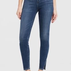 New 🎉 Citizens Of Humanity 👩 women Rocket High Rise Skinny Ankle Split Hem Jean in Studded Ventana 🛒