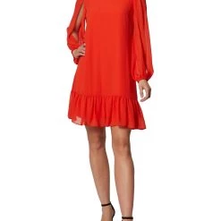 Budget 🎁 Laundry by Shelli Segal 👩 Womens Burnout Short Mini 👗 Dress 👏