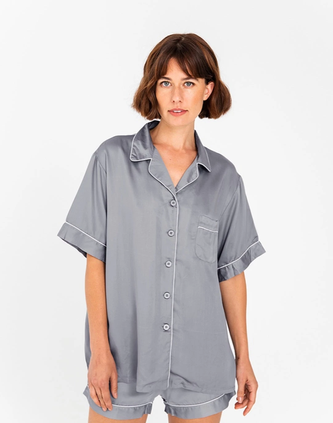 Wholesale 😉 Ettitude 👩 women Limited Edition Sateen+ Short Sleeve PJ 👚 Shirt 🔥 4 Wholesale 😉 Ettitude 👩 women Limited Edition Sateen+ Short Sleeve PJ 👚 Shirt 🔥 - Image 2