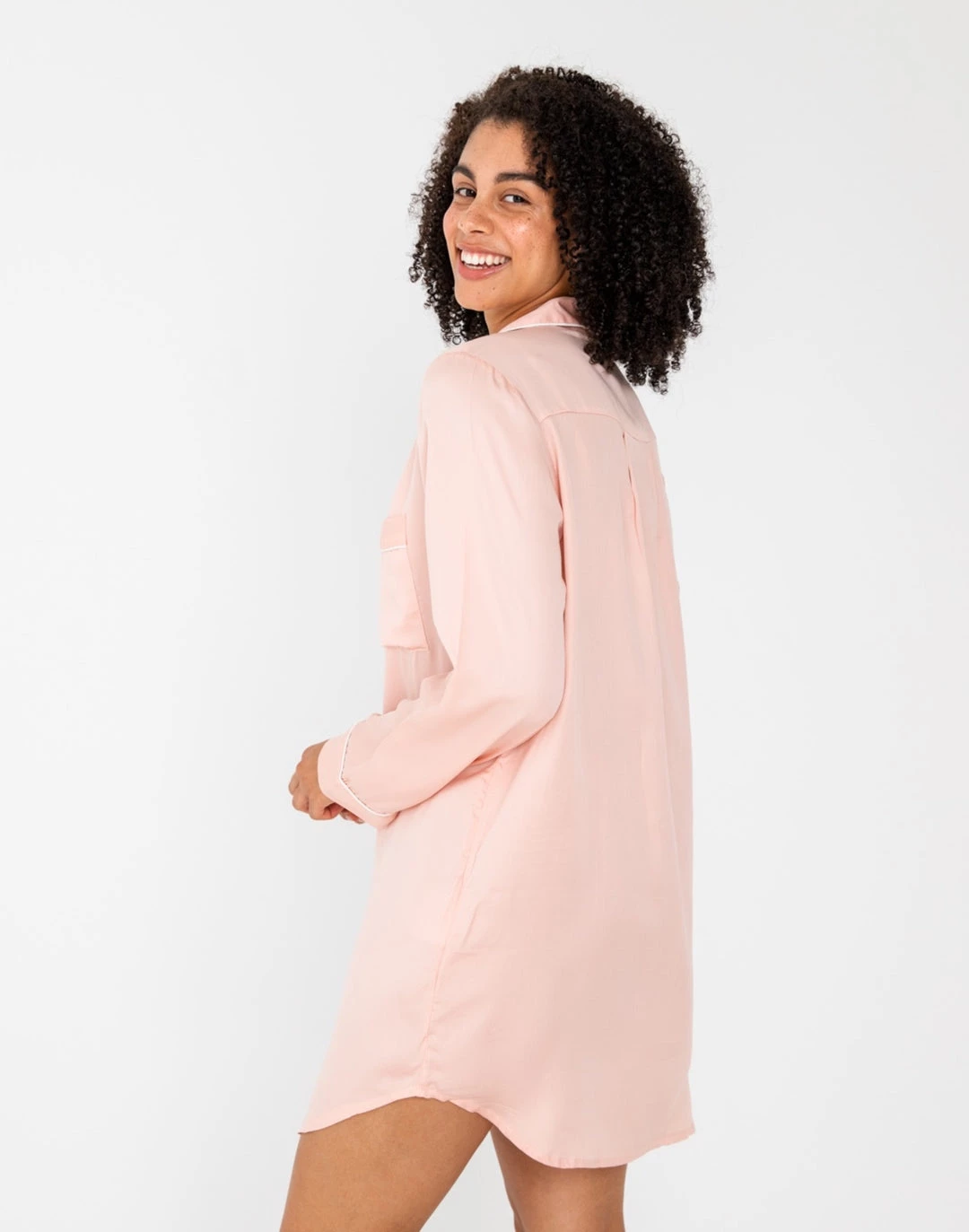 Wholesale 🔥 Ettitude 👩 women Sateen Sleep 👚 Shirt ❤️ 5 Wholesale 🔥 Ettitude 👩 women Sateen Sleep 👚 Shirt ❤️ - Image 3