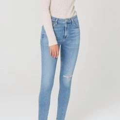 Best Pirce ✔️ Citizens Of Humanity 👩 women Rocket Crop Jean in Keeper Wash ⭐