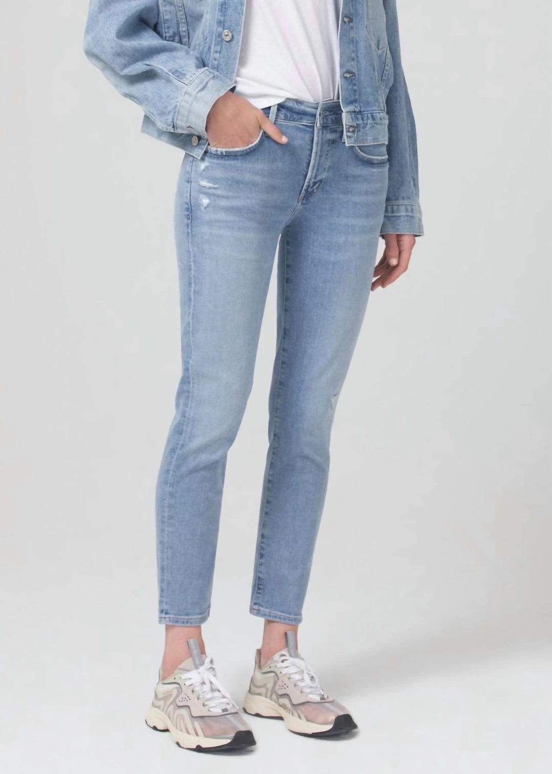 New ๐ Citizens Of Humanity ๐ฉ women Ella Mid Rise Slim Crop Denim in Carmine ๐งจ 5 New ๐ Citizens Of Humanity ๐ฉ women Ella Mid Rise Slim Crop Denim in Carmine ๐งจ - Image 3