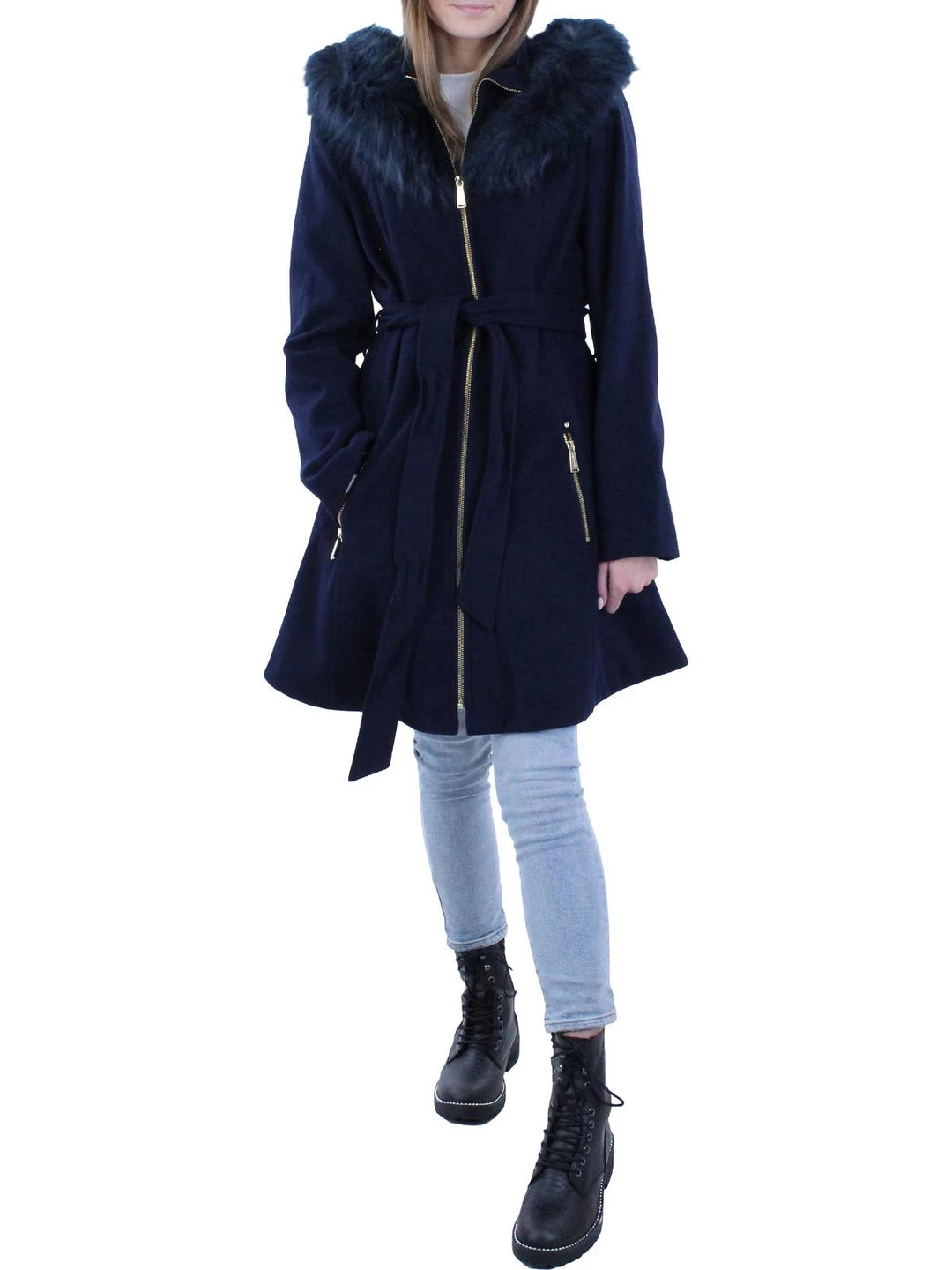 Deals 🎁 Laundry by Shelli Segal 👩 Womens Faux Fur Midi Wool 🧥 Coat 🔥 3 Deals 🎁 Laundry by Shelli Segal 👩 Womens Faux Fur Midi Wool 🧥 Coat 🔥