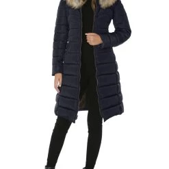 Promo 🌟 Laundry by Shelli Segal 👩 Womens Faux Fur Trim Cold Weather Parka 🧥 Coat 😀