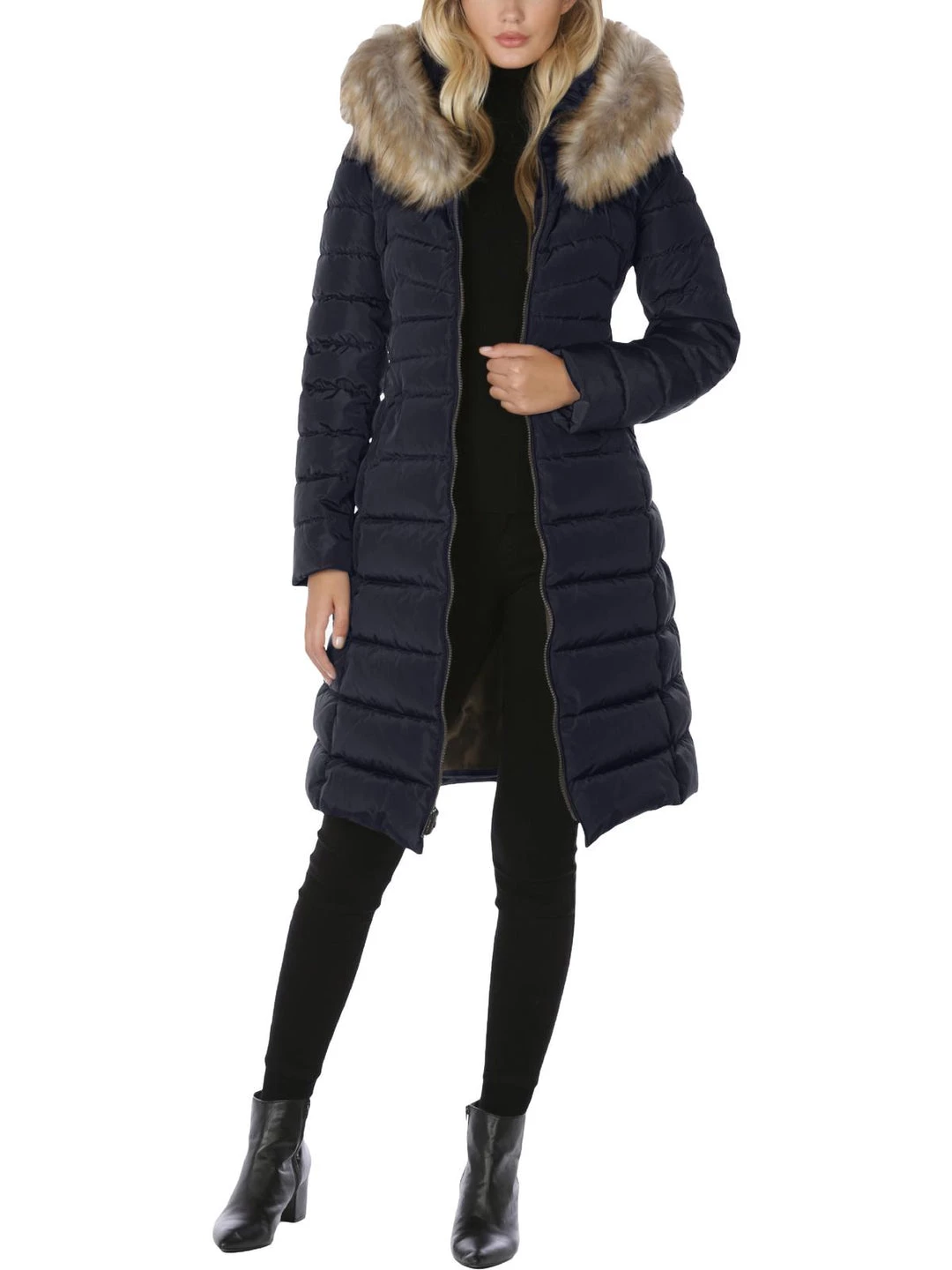 Promo 🌟 Laundry by Shelli Segal 👩 Womens Faux Fur Trim Cold Weather Parka 🧥 Coat 😀 3 Promo 🌟 Laundry by Shelli Segal 👩 Womens Faux Fur Trim Cold Weather Parka 🧥 Coat 😀