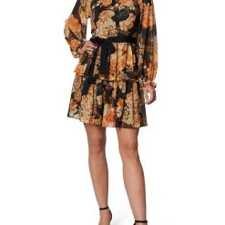 Best Pirce ❤️ Laundry by Shelli Segal 👩 Womens Tiered Knee Midi 👗 Dress 😍