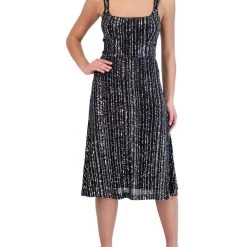 Hot Sale ✔️ Laundry by Shelli Segal 👩 Womens Sequined Knee-Length Midi 👗 Dress 🔥