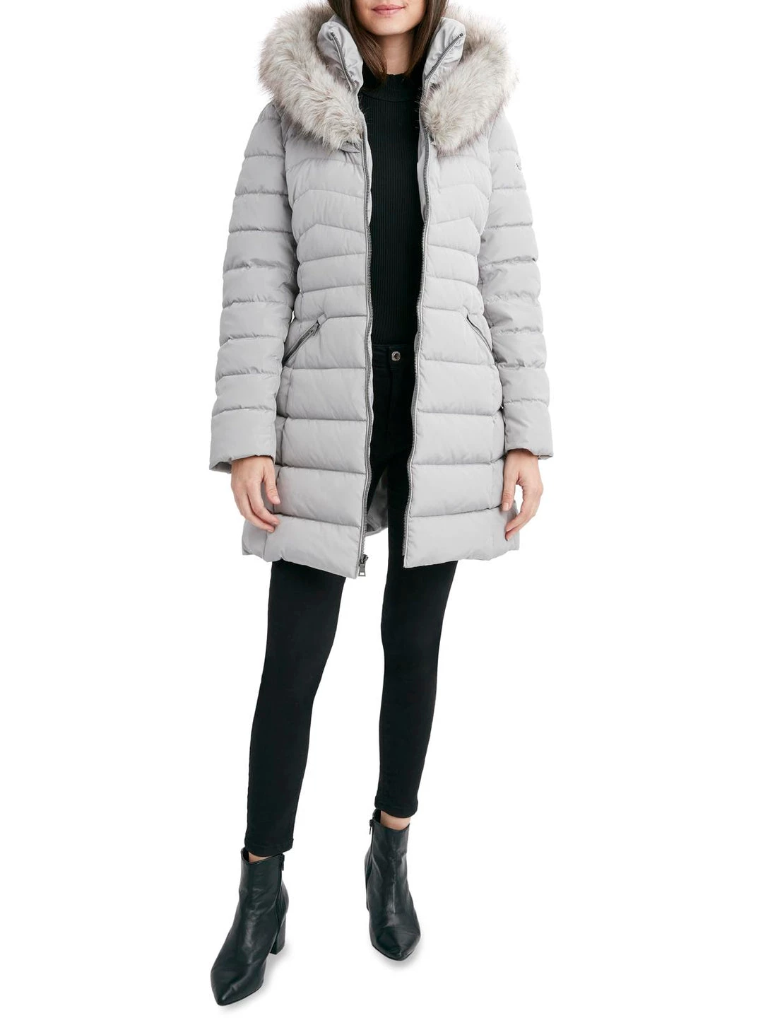 Best deal 🥰 Laundry by Shelli Segal 👩 Womens Faux Fur Winter Puffer 🧥 Coat 🥰 6 Best deal 🥰 Laundry by Shelli Segal 👩 Womens Faux Fur Winter Puffer 🧥 Coat 🥰 - Image 4