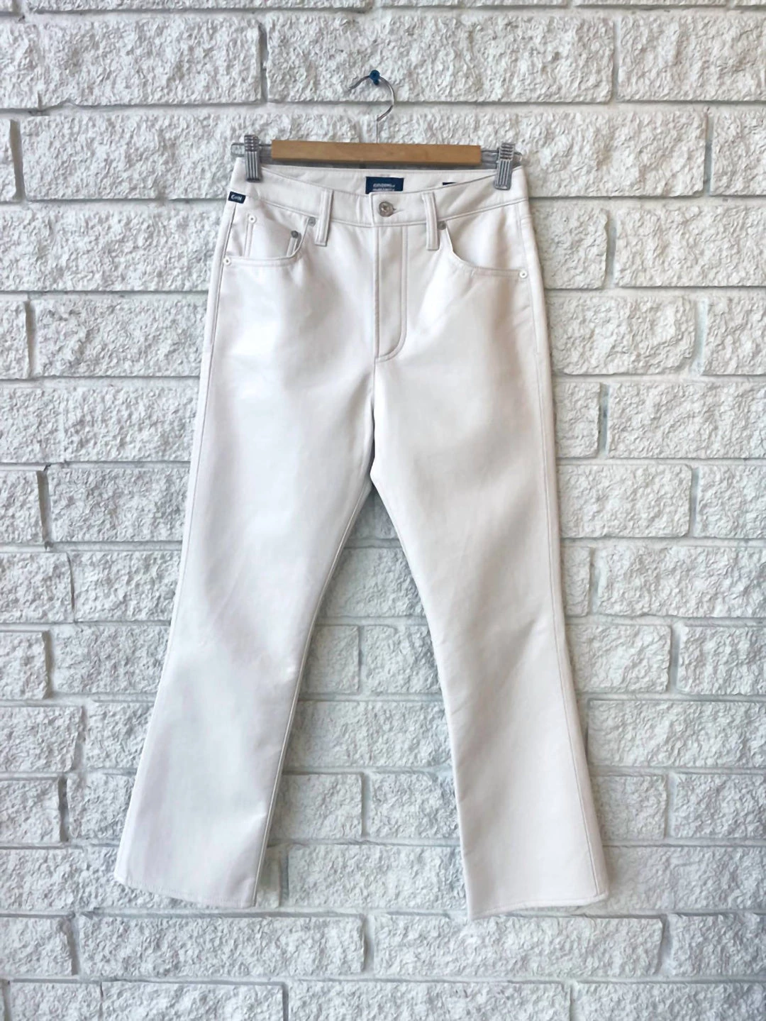 Wholesale 🔔 Citizens Of Humanity 👩 women Isola Cropped Boot In Recycled Leather Pants in Frosting 💯 3 Wholesale 🔔 Citizens Of Humanity 👩 women Isola Cropped Boot In Recycled Leather Pants in Frosting 💯