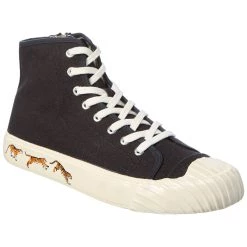 Buy ⌛ men KENZO School Canvas High-Top 👟 Sneaker 💯