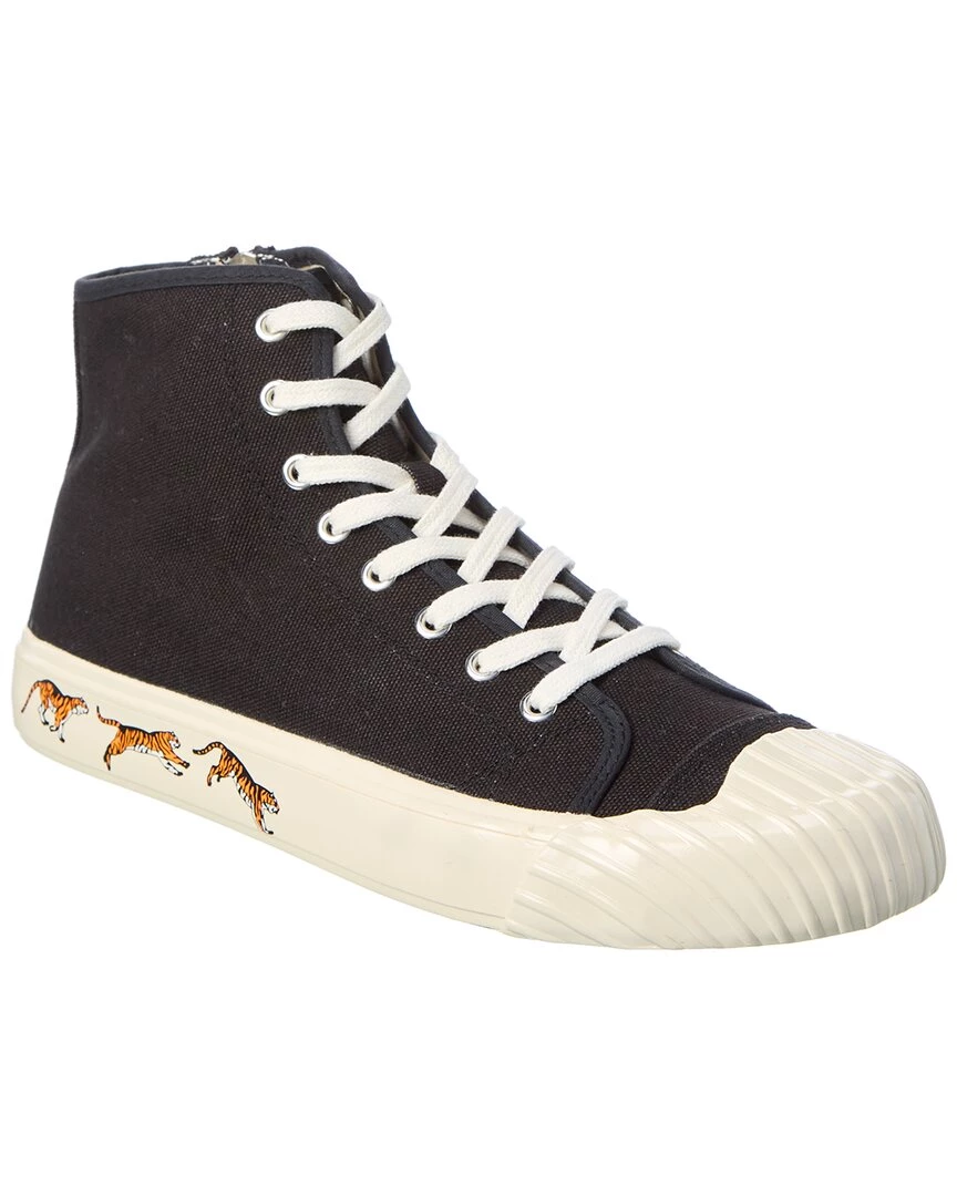 Buy ⌛ men KENZO School Canvas High-Top 👟 Sneaker 💯 3 Buy ⌛ men KENZO School Canvas High-Top 👟 Sneaker 💯