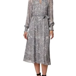 New 🎁 Laundry by Shelli Segal 👩 Womens Paisley Calf Midi 👗 Dress 👍