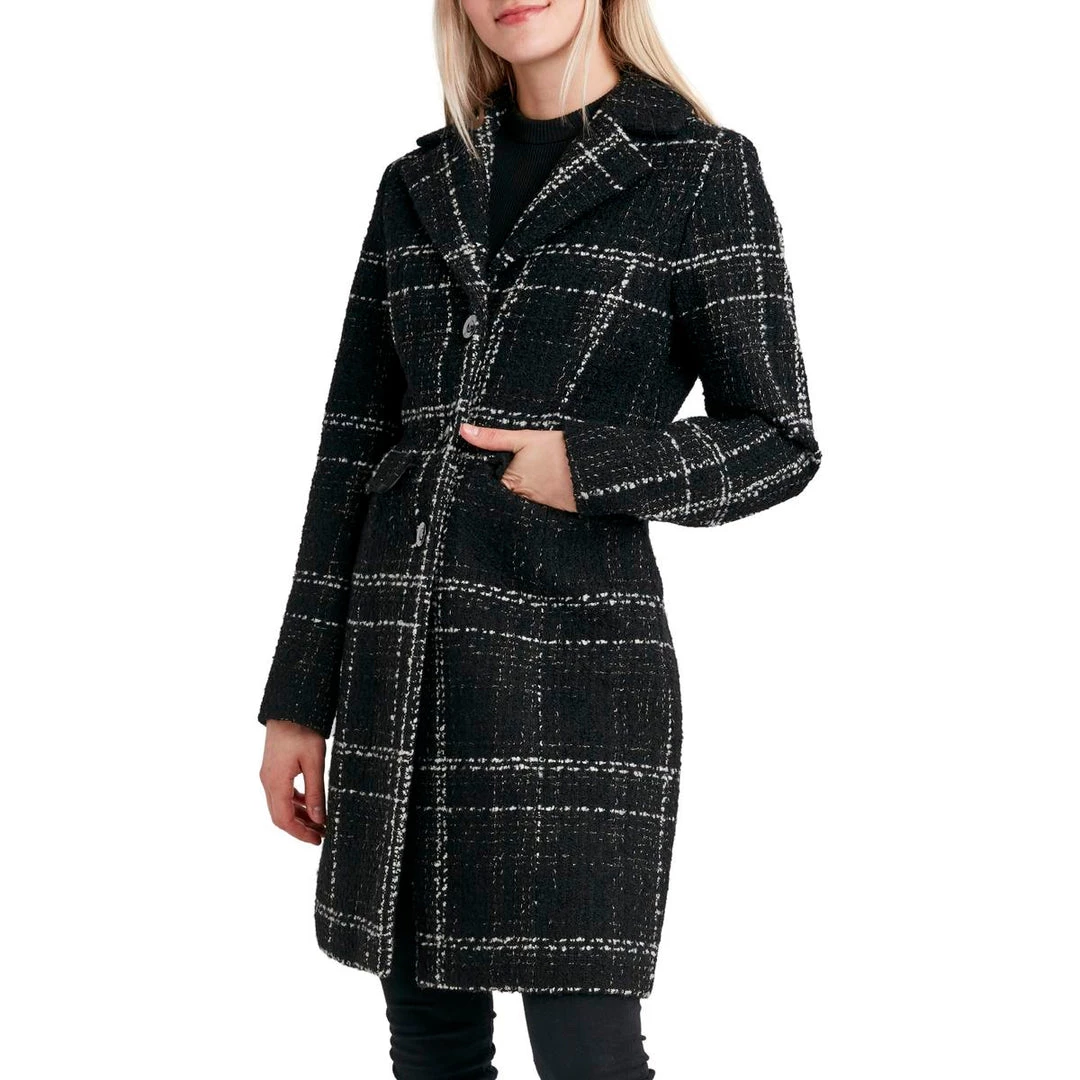 Best Pirce 🎉 Laundry by Shelli Segal 👩 Womens Tweed Cold Weather Walker 🧥 Coat 🎉 4 Best Pirce 🎉 Laundry by Shelli Segal 👩 Womens Tweed Cold Weather Walker 🧥 Coat 🎉 - Image 2