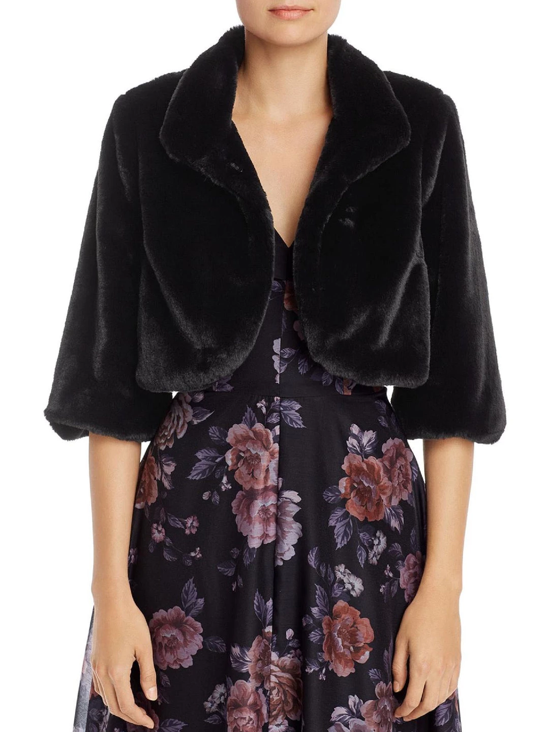 Coupon 🥰 Laundry by Shelli Segal 👩 Womens Faux Fur 👗 Dressy Bolero 😀 6 Coupon 🥰 Laundry by Shelli Segal 👩 Womens Faux Fur 👗 Dressy Bolero 😀 - Image 4