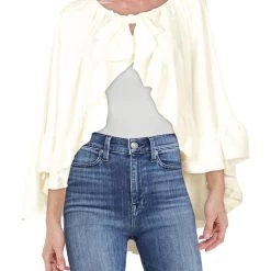 Best reviews of 🥰 Laundry by Shelli Segal 👩 Womens Silk Tie Front Poncho Top 🤩