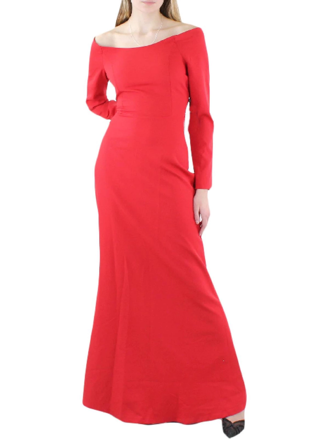 Outlet ✨ Laundry by Shelli Segal 👩 Womens Knit Long Evening 👗 Dress 🎉 5 Outlet ✨ Laundry by Shelli Segal 👩 Womens Knit Long Evening 👗 Dress 🎉 - Image 3