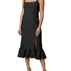 Cheap 👍 Laundry by Shelli Segal 👩 Womens Sleeveless Knee Midi 👗 Dress 🤩