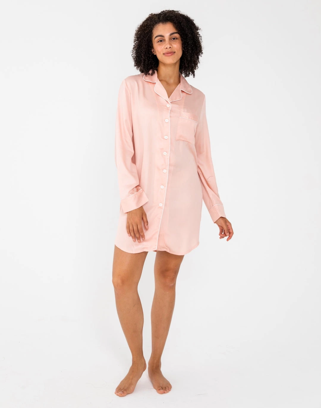 Wholesale 🔥 Ettitude 👩 women Sateen Sleep 👚 Shirt ❤️ 4 Wholesale 🔥 Ettitude 👩 women Sateen Sleep 👚 Shirt ❤️ - Image 2