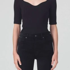 Budget 🌟 Citizens Of Humanity 👩 women Margot Top in Black 😍