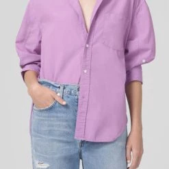 Buy 🌟 Citizens Of Humanity 👩 women Kayla 👕 Shirt in Camelia 😉