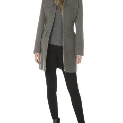 Budget 😀 Laundry by Shelli Segal 👩 Womens Faux Fur Trim Long Long 🧥 Coat ✨