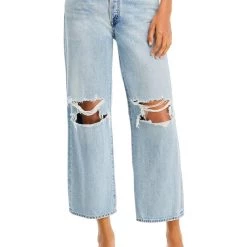 Budget 🎉 Citizens of Humanity Elle 👩 Womens High Rise Destroyed Straight Leg 👖 Jeans 🌟