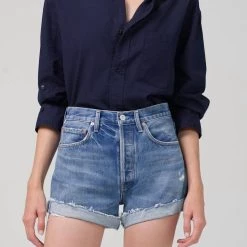 Outlet ✔️ Citizens Of Humanity 👩 women Kayla Button Down in Navy 🔥