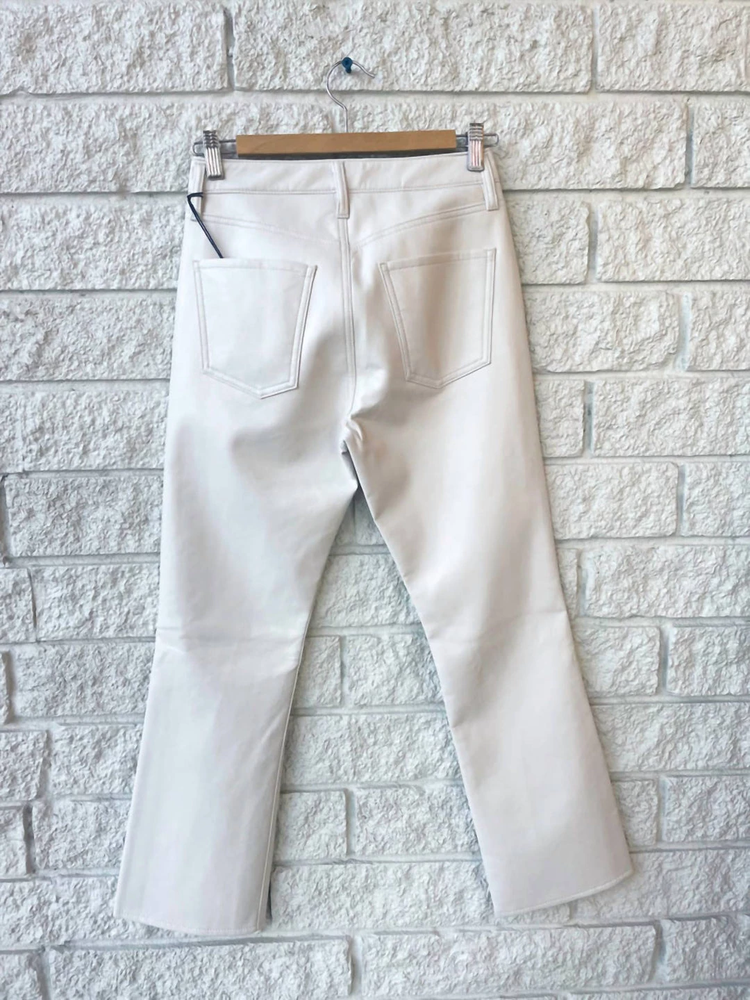 Wholesale 🔔 Citizens Of Humanity 👩 women Isola Cropped Boot In Recycled Leather Pants in Frosting 💯 4 Wholesale 🔔 Citizens Of Humanity 👩 women Isola Cropped Boot In Recycled Leather Pants in Frosting 💯 - Image 2