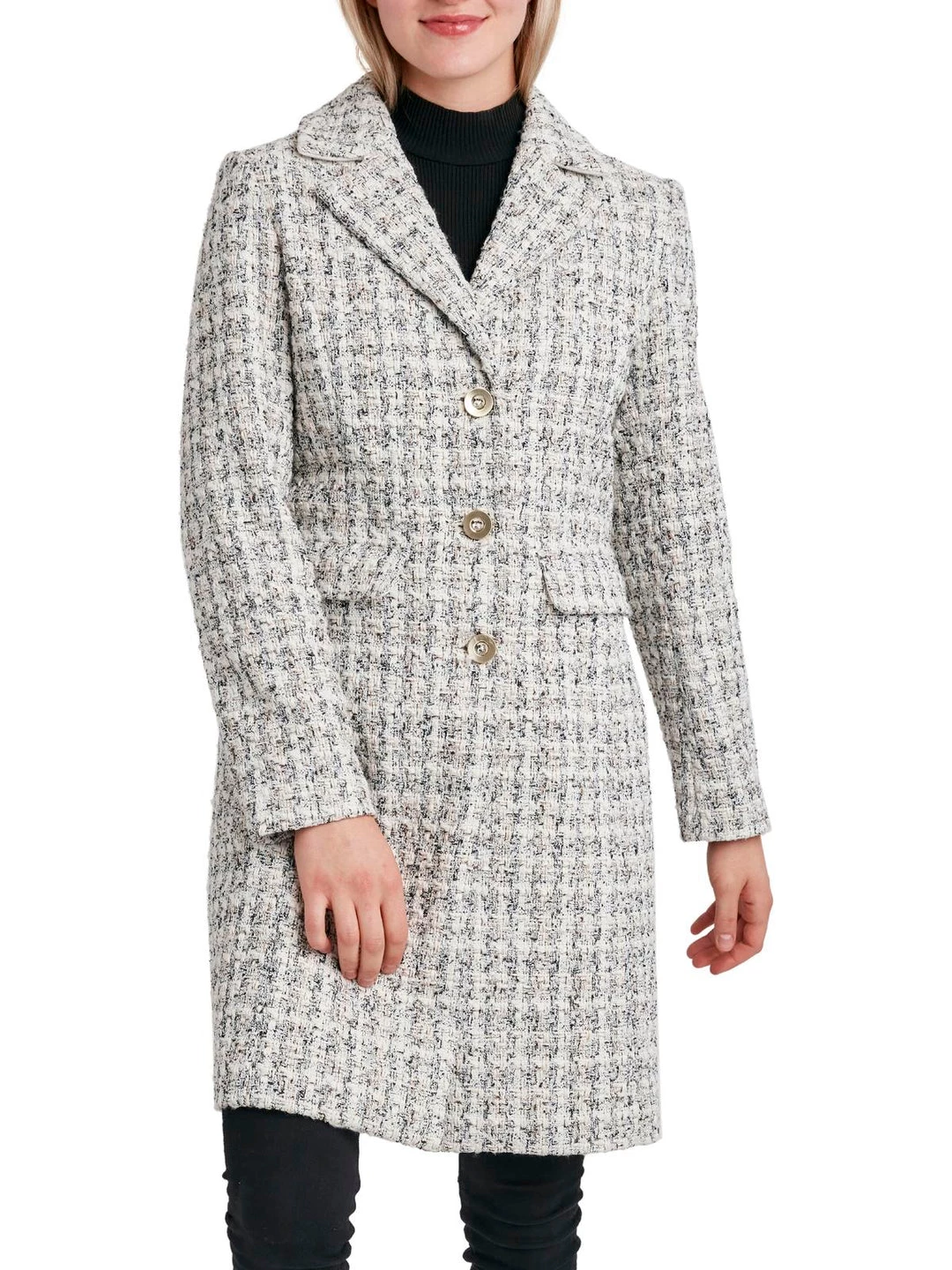 Deals ⌛ Laundry by Shelli Segal 👩 Womens Tweed Cold Weather Walker 🧥 Coat 👍 3 Deals ⌛ Laundry by Shelli Segal 👩 Womens Tweed Cold Weather Walker 🧥 Coat 👍