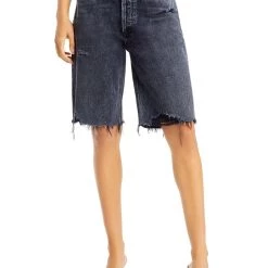 Hot Sale 🤩 Citizens of Humanity Ambrosio 👩 Womens Denim Distressed Denim Shorts 🧨