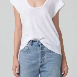 Best reviews of 😍 Citizens Of Humanity 👩 women Inessa Tee in White 🤩