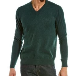 Best Pirce 😍 men Qi Cashmere V-Neck Sweater 🔔