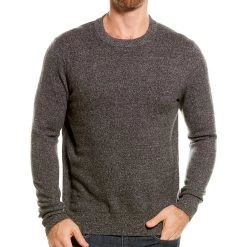 Wholesale ⌛ men Qi Cashmere Crewneck Sweater 😀