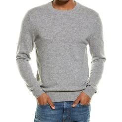 Best Pirce 🛒 men Qi Cashmere Crewneck Sweater 👏