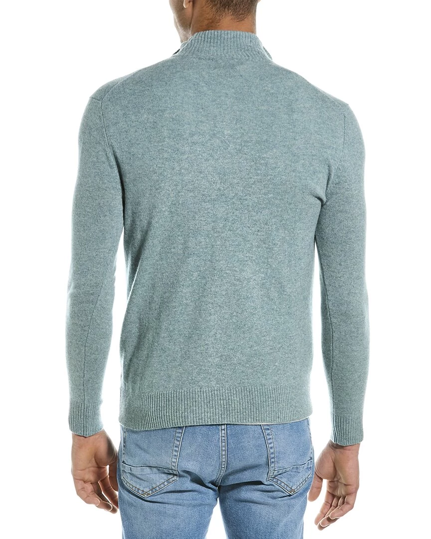 Coupon ✨ men Qi Cashmere 1/4-Zip Mock Sweater 😉 4 Coupon ✨ men Qi Cashmere 1/4-Zip Mock Sweater 😉 - Image 2