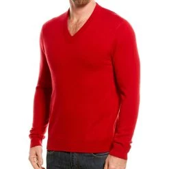 Outlet โ men Qi Cashmere V-Neck Sweater โค๏ธ